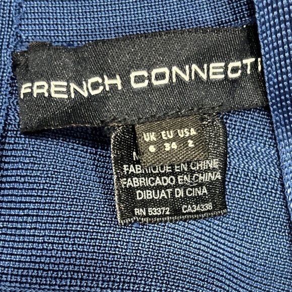 French Connection Bodycon Bandage Dress - Blue Size 2 - Picture 7 of 8